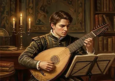 Matthew Wright performing early music